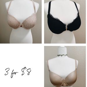 Set of 3 Bras for $8 Size 40D